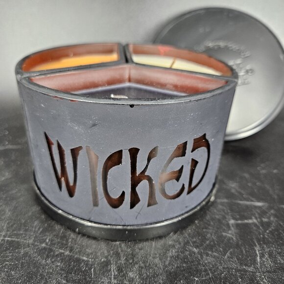 Yankee Candle Halloween 3 Scents Boo Tricky Wicked Patchouli Peppermint Jar - Picture 1 of 12
